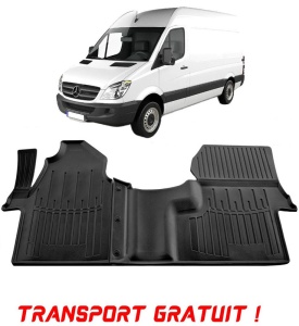 Mercedes Benz W906 Sprinter II (2006-2018) (1+2) Set covorase auto cauciuc G.Modern Line 3D transport gratuit accesorii pentru autoturismul tau - masina v50242