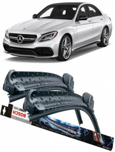 Mercedes C-Class Set 2 stergatoare parbriz Bosch Bosch Aerotwin compatibile cu Mercedes-Benz C-Class 2016-2018 (55 cm / 55 cm) accesorii pentru autoturismul tau - masina v130894