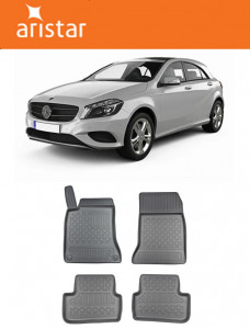 Mercedes Clasa A W176, Hatchback, Din 09.2012 - 04.2018 , Set Covorase Auto Tip Tavita Premium 3D, din cauciuc accesorii pentru autoturismul tau - masina v173792