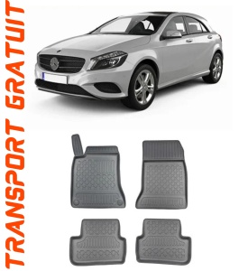 Mercedes Clasa A W176, Hatchback, Din 09.2012 - 04.2018 , Set Covorase Auto Tip Tavita Premium 3D, din cauciuc accesorii pentru autoturismul tau - masina v173785