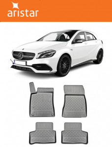 Mercedes Clasa A W177, Hatchback, Din 05.2018 - Prezent , Set Covorase Auto Tip Tavita Premium 3D, din cauciuc accesorii pentru autoturismul tau - masina v173326