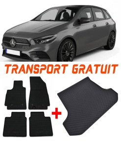 Mercedes Clasa B Set Covorase + tavita portbagaj auto Mercedes B-Class W246 fabricatie 10.2011 - 12.2018, caroserie van, portbagaj inferior accesorii pentru autoturismul tau - masina v3068