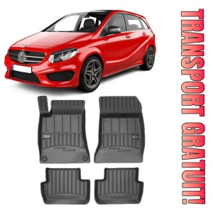 Mercedes Clasa B W246, Hatchback, Din 10.2011 - 12.2018 , Set Covorase Auto Tip Tavita Premium 3D, din cauciuc