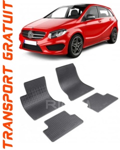 Mercedes Clasa B W246, Hatchback, fabricat din 10.2011 - 12.2018, set covorase auto dedicate, din cauciuc 100% Premium accesorii pentru autoturismul tau - masina v154755