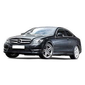 Mercedes clasa C W204 Coupe din 06.2011 - 12.2015, Tavita Pentru Portbagaj Lux Premium Dedicata, Bancheta Rabatabila (V2) *2 accesorii pentru autoturismul tau - masina v189647