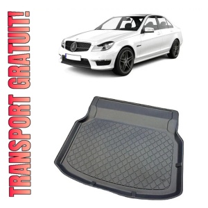 Mercedes clasa C W204 Sedan din 04.2007 - 02.2014, Tavita Pentru Portbagaj Lux Premium Dedicata, Bancheta Rabatabila (V2) *2