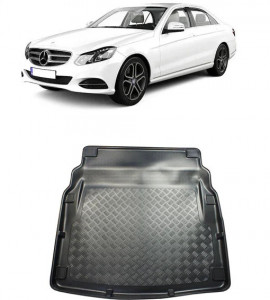 Mercedes clasa E W212 Sedan din 03.2009 - 03.2016, Tavita Pentru Portbagaj Lux Premium Dedicata, Fara Elemente din Plastic *1 accesorii pentru autoturismul tau - masina v189371