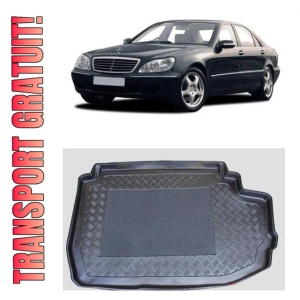 Mercedes clasa S W220 Sedan din 1998 - 06.2005, Tavita Pentru Portbagaj Lux Premium Dedicata, Cu Separator *1
