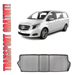 Mercedes Clasa V W447, Van, Din 06.2014 - Prezent, Rand 3 , Set Covorase Auto Tip Tavita Premium 3D, din cauciuc