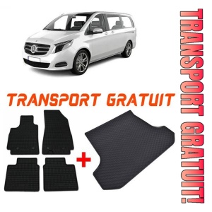 Mercedes Eqv din 10.2020 - Prezent Van *1 , Set Covorase + tavita portbagaj auto