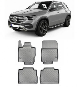 Mercedes Gle II W167, Suv, Din 11.2018 - Prezent , Set Covorase Auto Tip Tavita Premium 3D, din cauciuc accesorii pentru autoturismul tau - masina v172785