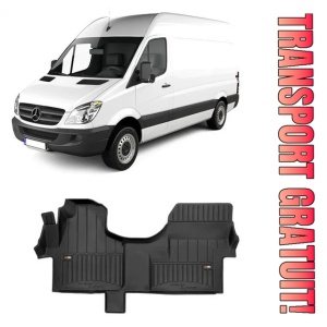 Mercedes Sprinter II Din 2006 - 2018, Van , Set Covorase Auto Tip Tavita Premium 3D, din cauciuc