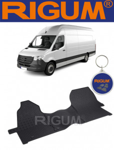 Mercedes Sprinter III, Van, fabricat din 2018 - Prezent, 2-3 Locuri, set covorase auto dedicate, din cauciuc 100% Premium accesorii pentru autoturismul tau - masina v160267