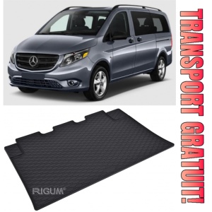 Mercedes Vito Tavita pentru portbagaj din cauciuc, compatibila Mercedes Vito W447 fabricatie 10.2014 - prezent, caroserie van, 8-9 locuri, versiune XL