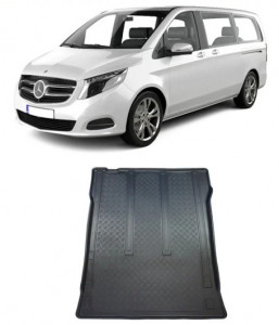 Mercedes Vito W447 Van din 10.2014 - Prezent, Tavita Pentru Portbagaj Lux Premium Dedicata, Ampatament Lung In Spatele Randului 2 *1 accesorii pentru autoturismul tau - masina v188731
