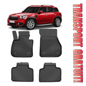 Mini Countryman II Din 02.2017 - Prezent, Suv , Set Covorase Auto Tip Tavita Premium 3D, din cauciuc