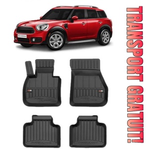 Mini Countryman II Din 02.2017 - Prezent, Suv , Set Covorase Auto Tip Tavita Premium 3D, din cauciuc