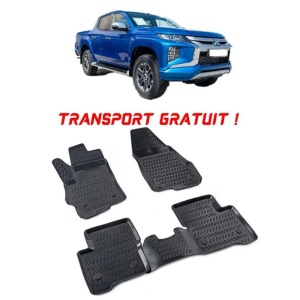 Mitsubishi L200 2019- Set 4 covorase auto din cauciuc tip tavita premium line 3D - Transport Gratuit! accesorii pentru autoturismul tau - masina v48712