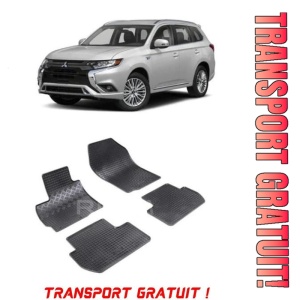 Mitsubishi Outlander II, Suv, fabricat din 03.2007 - 08.2012, set covorase auto dedicate, din cauciuc 100% Premium - Transport Gratuit