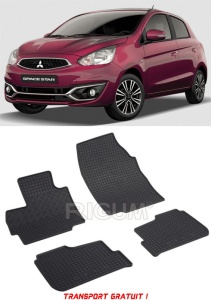 Mitsubishi Space Star, Hatchback, fabricat din 12.2019 - Prezent, set covorase auto dedicate, din cauciuc 100% Premium - Transport Gratuit accesorii pentru autoturismul tau - masina v38729
