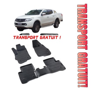 Mitsubishi Triton Blizzard 2015-2019 Set 4 covorase auto din cauciuc tip tavita premium line 3D - Transport Gratuit!
