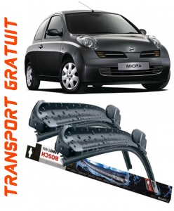 Nissan Micra Set 2 stergatoare parbriz Bosch Aerotwin 600/475mm compatibile cu Nissan MICRA C+C III (K12) (2005) (53 cm / 45 cm) accesorii pentru autoturismul tau - masina v125530