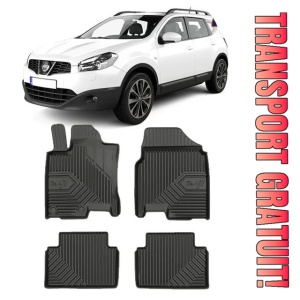 Nissan Qashqai I Din 02.2007 - 01.2014, Suv , Set Covorase Auto Tip Tavita Premium 3D, din cauciuc