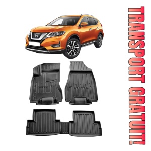 Nissan X-Trail (T31) (2007-2014) Set Covorase auto tip tavita din cauciuc Premium Umbrella