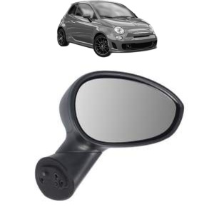 Oglinda Dreapta ABARTH 500 / 595 / 695 din 2008 - 2016, Auto, Reglaj manual, Completa - Img 2