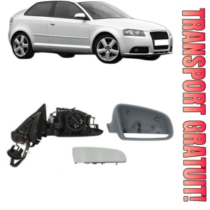 Oglinda Dreapta AUDI A3 (8P1) din 2003 - 2012, Auto, Reglaj electric, Completa