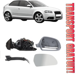 Oglinda Dreapta AUDI A3 (8P1) din 2003 - 2012, Auto, Reglaj electric, Completa