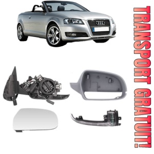 Oglinda Dreapta AUDI A3 Convertible (8P7) din 2008 - 2013, Auto, Reglaj electric, Completa
