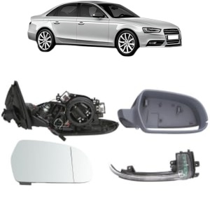 Oglinda Dreapta AUDI A4 B8 (8K2) din 2007 - 2015, Auto, Reglaj electric, Completa - Img 2