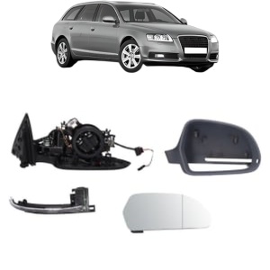 Oglinda Dreapta AUDI A6 C6 Avant (4F5) din 2004 - 2011, Auto, Reglaj electric, Completa - Img 2