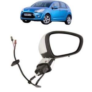 Oglinda Dreapta CITROEN C3 II Hatchback Van (SC_) din 2010 - 2016, Auto, Reglaj electric, Completa - Img 2