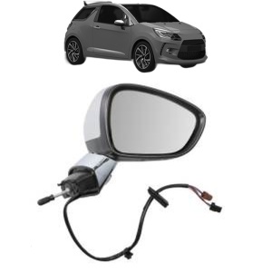 Oglinda Dreapta DS DS 3 Convertible (SB_) din 2015 - 2019, Auto, Reglaj electric, Completa - Img 2