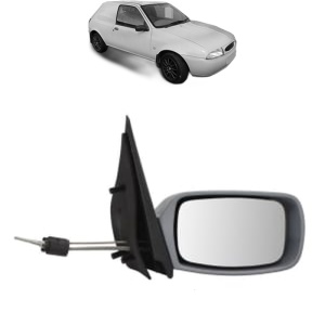 Oglinda Dreapta FORD FIESTA Hatchback Van (JV_) din 1998 - 2003, Auto, Reglaj mecanic, Completa - Img 2