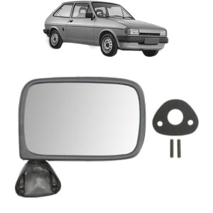 Oglinda Dreapta FORD FIESTA II (FBD) din 1983 - 1989, Auto, Reglaj manual, Completa - Img 2