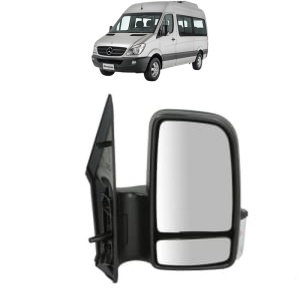 Oglinda Dreapta MERCEDES-BENZ SPRINTER 3,5-t Bus (B906) din 2006 - 2020, Auto, Reglaj manual, Completa - Img 2