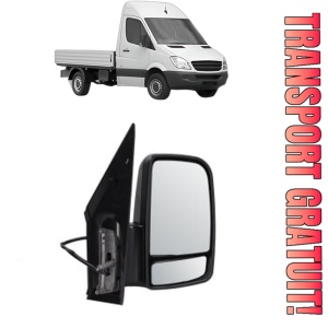 Oglinda Dreapta MERCEDES-BENZ SPRINTER 3,5-t Platform/Chassis (B906) din 2006 - 2018, Auto, Reglaj manual, Completa