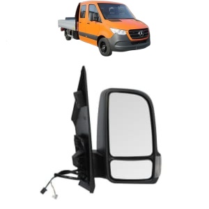 Oglinda Dreapta MERCEDES-BENZ SPRINTER 3,5-t Platform/Chassis (B907, B910) din 2018 - 2024, Auto, Reglaj electric, Completa - Img 2