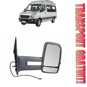 Oglinda Dreapta MERCEDES-BENZ SPRINTER 3-t Bus (B906) din 2006 - 2019, Auto, Reglaj manual, Completa