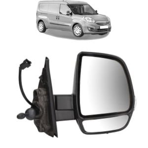 Oglinda Dreapta OPEL COMBO Box Body/MPV (X12) din 2012 - 2016, Auto, Reglaj mecanic, Completa - Img 2