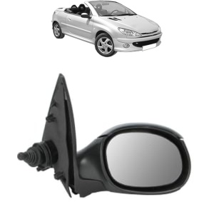 Oglinda Dreapta PEUGEOT 206 CC (2D) din 2000 - 2007, Auto, Reglaj mecanic, Completa - Img 2