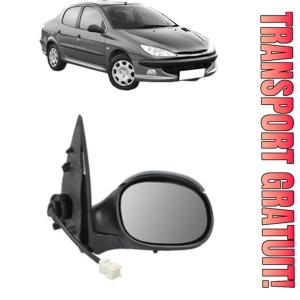 Oglinda Dreapta PEUGEOT 206 Saloon din 2007 - 2008, Auto, Reglaj electric, Completa