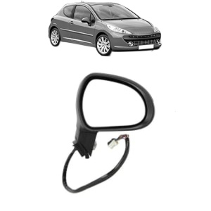 Oglinda Dreapta PEUGEOT 207 din 2006 - 2015, Auto, Reglaj electric, Completa - Img 2