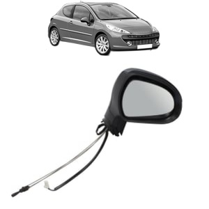 Oglinda Dreapta PEUGEOT 207 din 2006 - 2015, Auto, Reglaj mecanic, Completa - Img 2