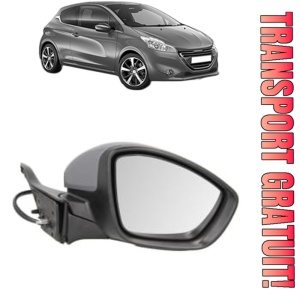 Oglinda Dreapta PEUGEOT 208 I (CA_, CC_) din 2012 - 2019, Auto, Reglaj electric, Completa