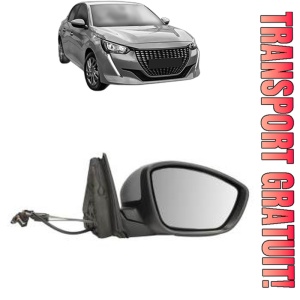Oglinda Dreapta PEUGEOT 208 II (UB_, UP_, UW_, UJ_) din 2019 - 2025, Auto, Reglaj mecanic, Completa