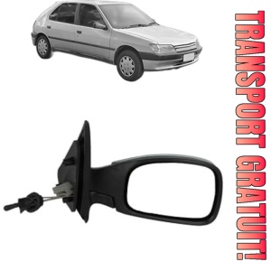 Oglinda Dreapta PEUGEOT 306 Hatchback Van din 1993 - 2001, Auto, Reglaj mecanic, Completa